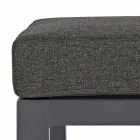 Podnožka podnožky z odnímatelné látky a lakovaného hliníku - Nathy Viadurini