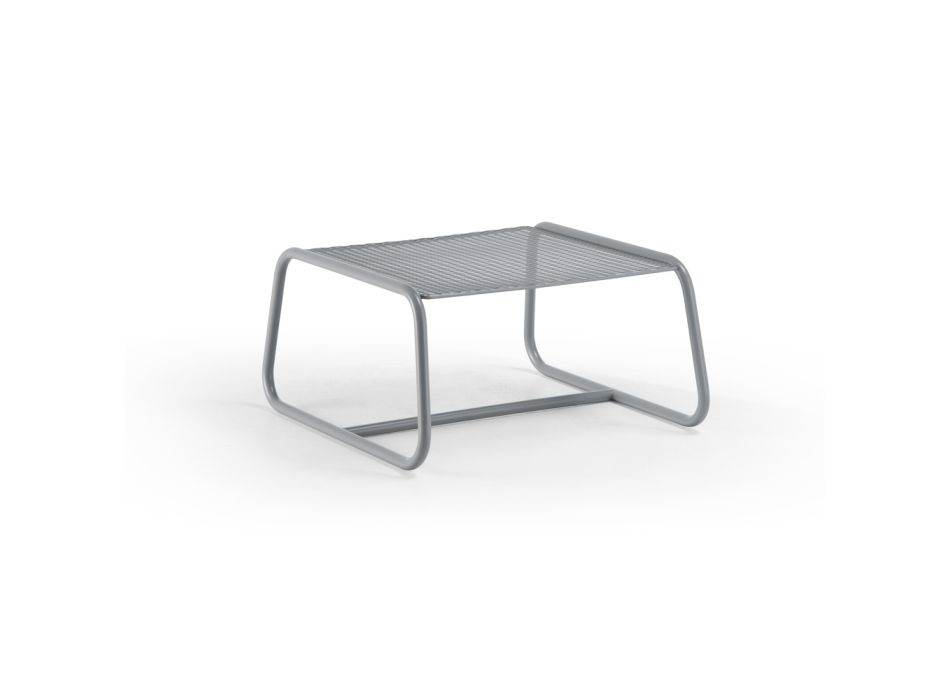 Pouf konferenční stolek pro zahradní design z barevného kovu Made in Italy - Karol Viadurini