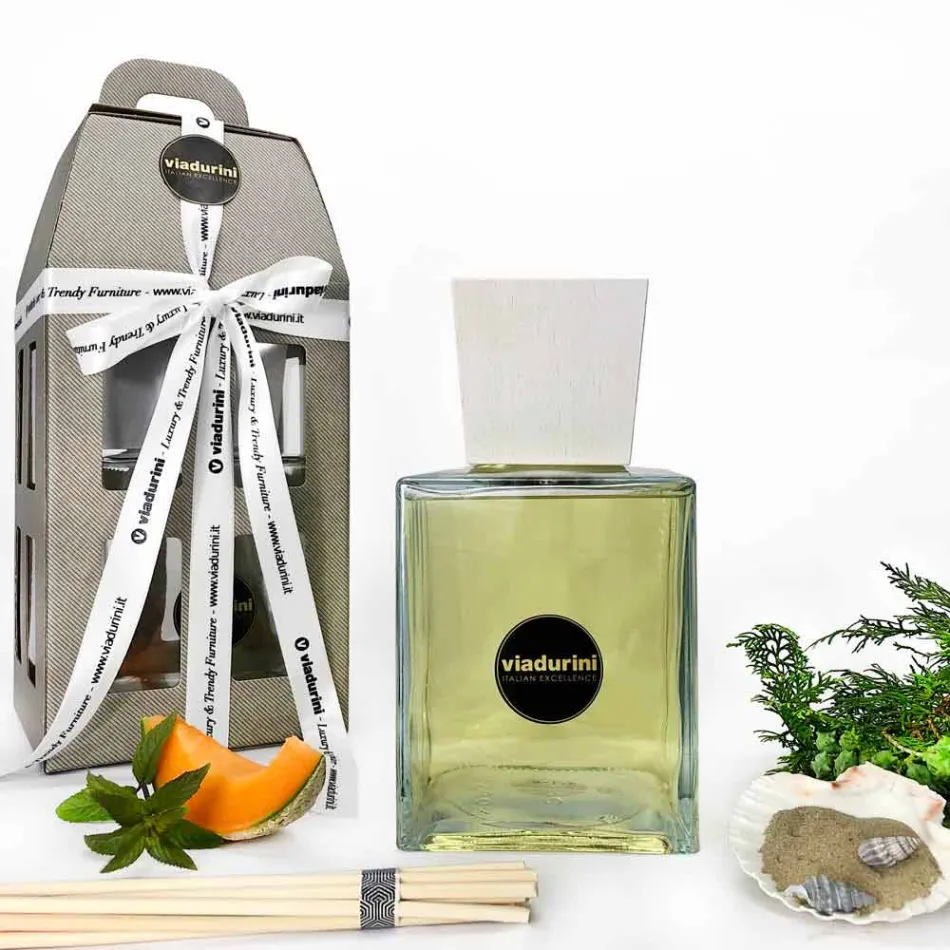 Osvěžovač vzduchu s mořskou vodou 2,5 Lt s tyčinkami - Essenzadiportofino Viadurini