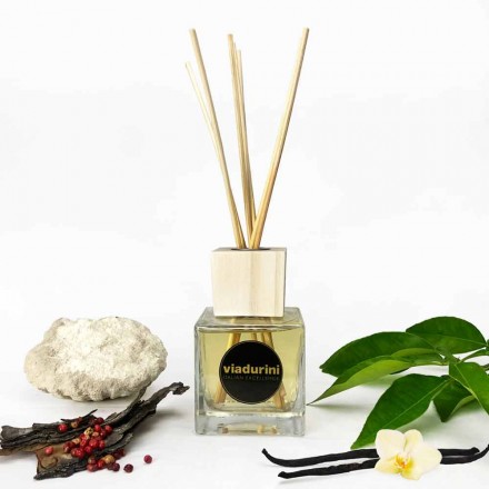 Amber Fragrance Home Osvěžovač vzduchu 200 ml s tyčinkami - Sassidimatera Viadurini