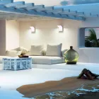 18W LED venkovní nástěnné svítidlo v bílém nebo černém hliníku - Nerea Viadurini