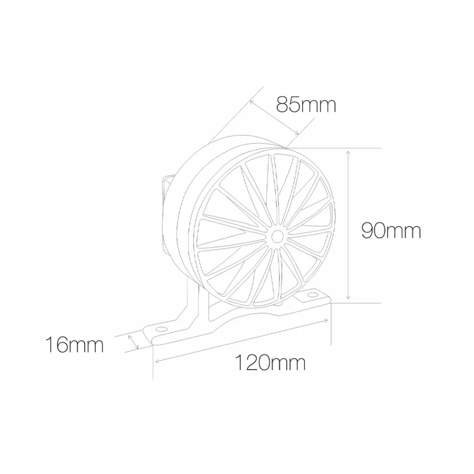 5W venkovní LED bodové světlo v hliníkově šedém provedení - Dayane Viadurini