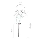 Projektorové LED zapuštěné bodové světlo z matně černého hliníku 4 kusy - Obrina Viadurini