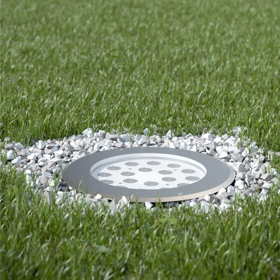 Kulaté bodové světlo s LED Outdoor z nerezové oceli - Dakota Viadurini