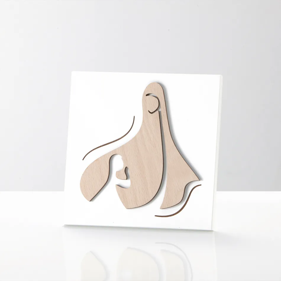 Obraz s posvátnou scénou Zjevení anděla Madoně Made in Italy - Babuška Viadurini