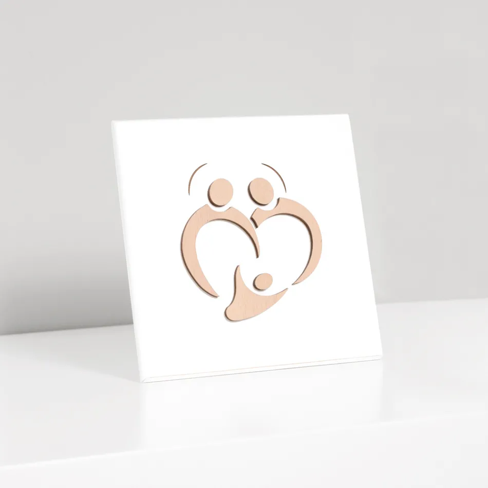 Obraz Svaté rodiny s laserovým gravírováním Made in Italy - Zuleika Viadurini