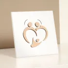 Obraz Svaté rodiny s laserovým gravírováním Made in Italy - Zuleika Viadurini