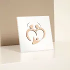 Obraz Svaté rodiny s laserovým gravírováním Made in Italy - Zuleika Viadurini