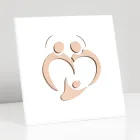 Obraz Svaté rodiny s laserovým gravírováním Made in Italy - Zuleika Viadurini