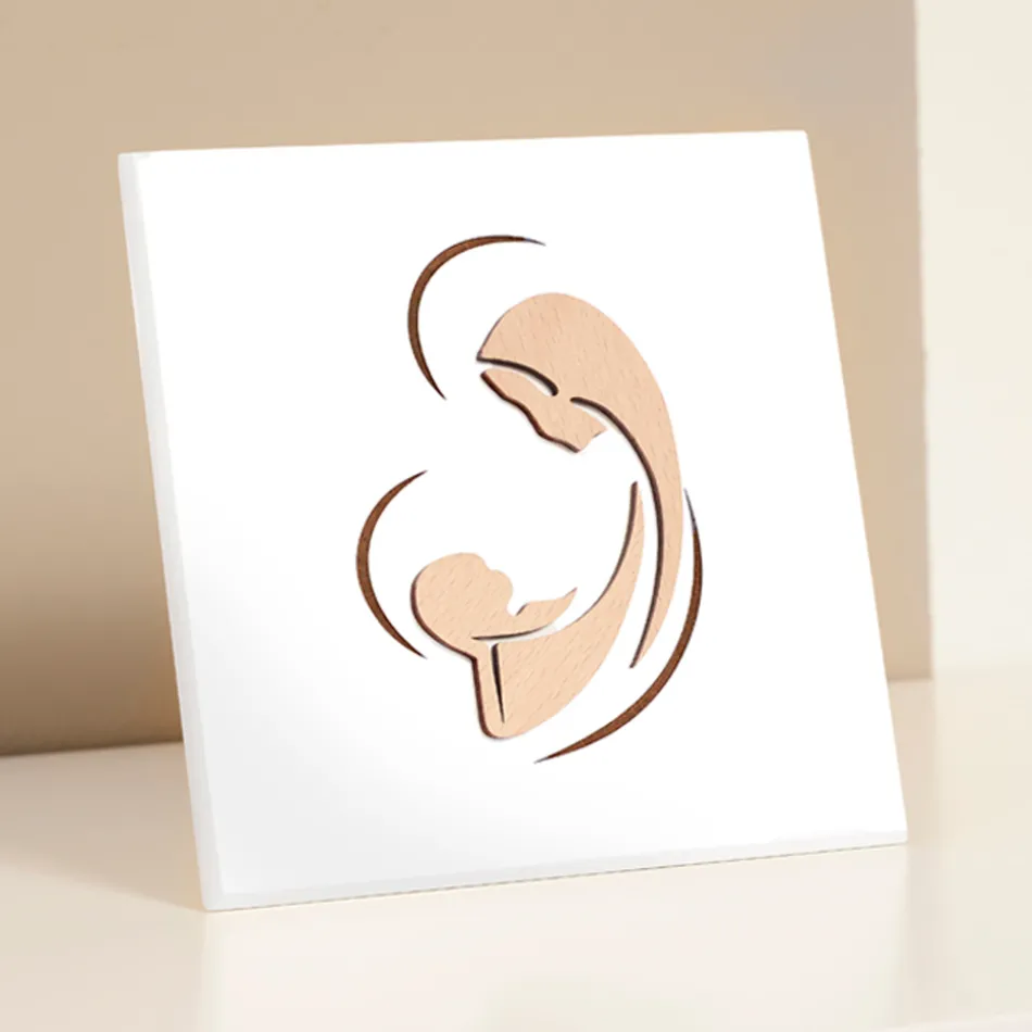 Laserem vyrytý obraz Marie a Jezulátka Made in Italy - Nigella Viadurini