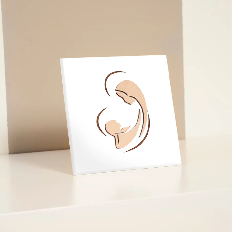 Laserem vyrytý obraz Marie a Jezulátka Made in Italy - Nigella Viadurini