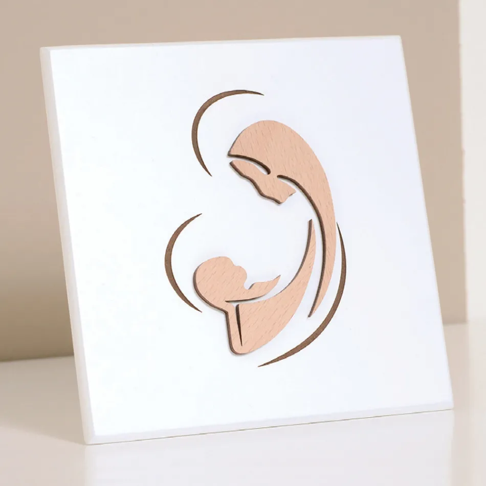 Laserem vyrytý obraz Marie a Jezulátka Made in Italy - Nigella Viadurini