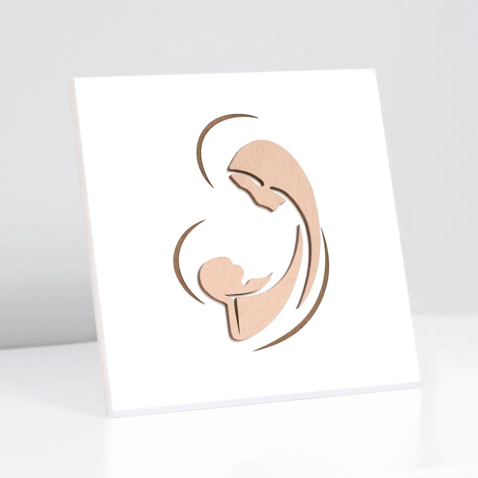 Laserem vyrytý obraz Marie a Jezulátka Made in Italy - Nigella Viadurini