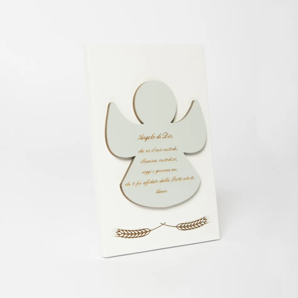 Laserem vyrytý obrázek požehnaného anděla vyrobený v Itálii - Alain Viadurini
