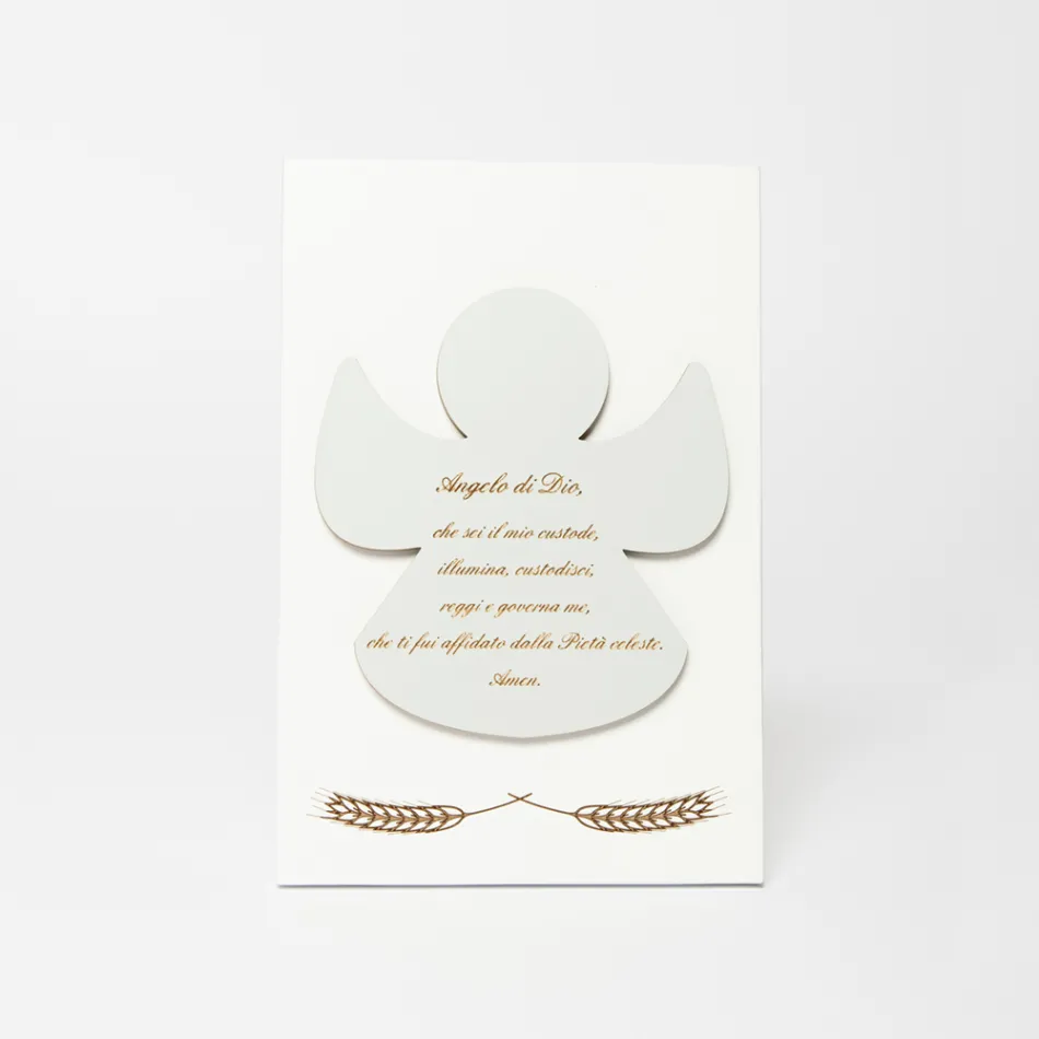 Laserem vyrytý obrázek požehnaného anděla vyrobený v Itálii - Alain Viadurini