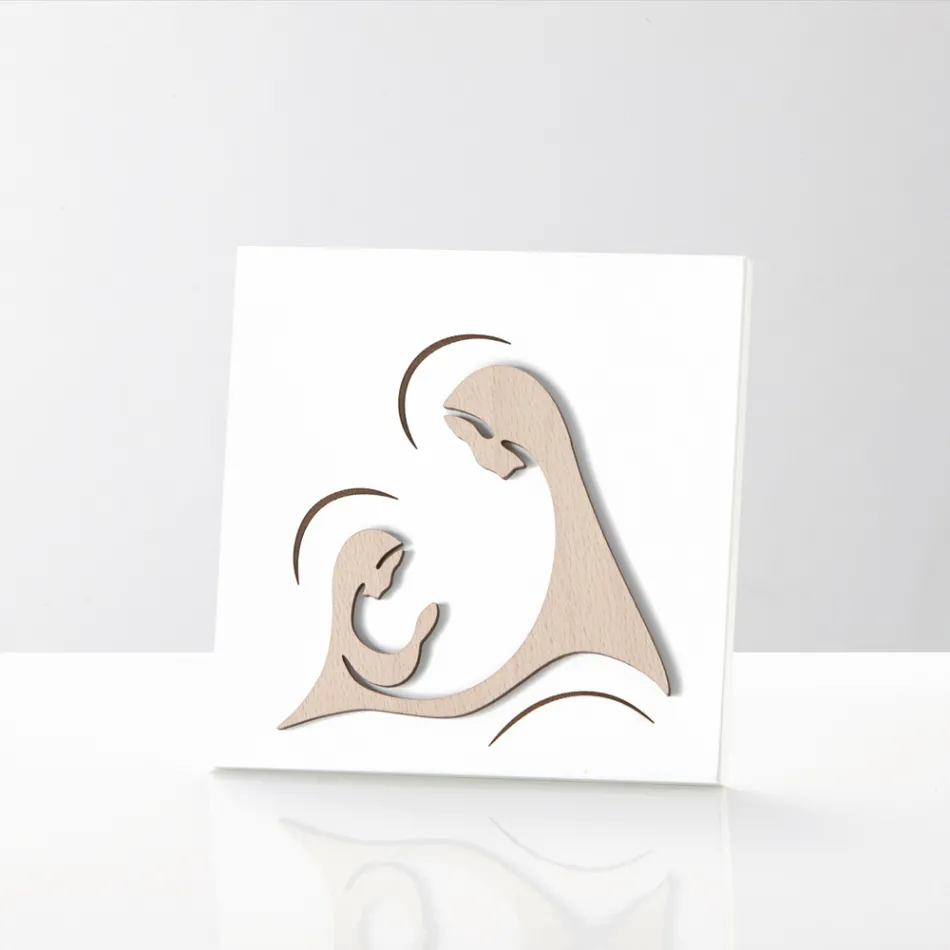 Obrázek znázorňující zjevení archanděla Madoně Made in Italy - Abu Viadurini