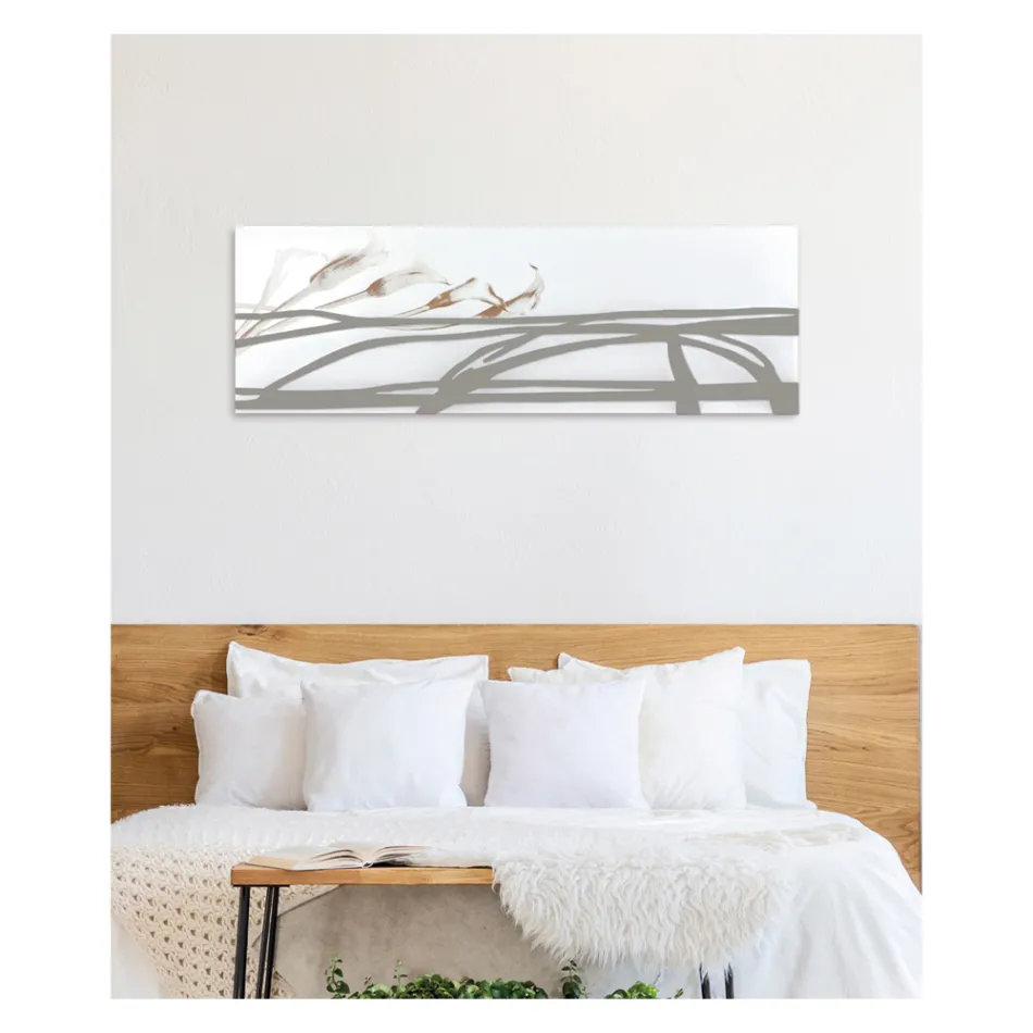 Malba abstraktními tvary vyrobená laserem Made in Italy - Grace Viadurini