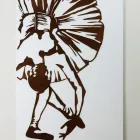 Obrázek s lukem baleríny Made in Italy - Maisie Viadurini