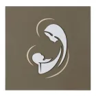 Laserem vyrytý obraz Madony s dítětem Made in Italy - Bashira Viadurini