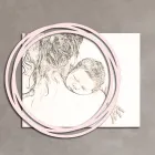 Dřevěný obraz s potiskem ženy s dítětem Made in Italy - Taiwan Viadurini