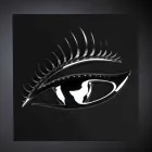 Moderní řemeslný rám ze dřeva, oceli a pryskyřice vyrobený v Itálii - oko Viadurini