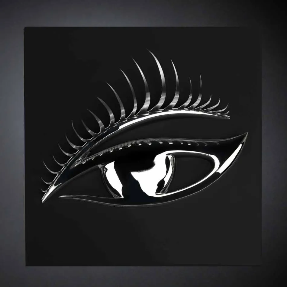 Moderní řemeslný rám ze dřeva, oceli a pryskyřice vyrobený v Itálii - oko Viadurini