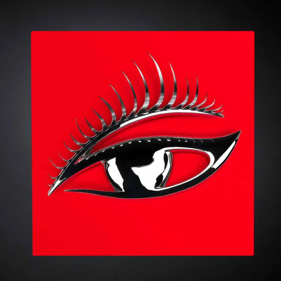 Moderní řemeslný rám ze dřeva, oceli a pryskyřice vyrobený v Itálii - oko Viadurini