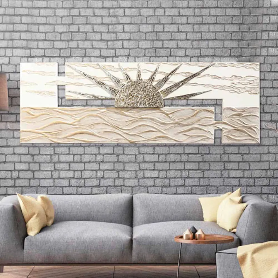 Moderní rám s dvojitou strukturou a detaily v pryskyřici Dan Viadurini