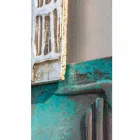 Moderní malba s holubí šedým plátnem a osmi prvky Andrewem Viadurini