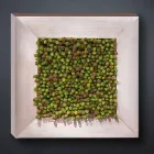 Moderní nástěnný obraz z kovu a umělých květin vyrobený v Itálii - Trimo Viadurini