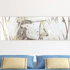 Obdélníkový obraz vyrobený laserem s bohyní a dítětem vyrobený v Itálii - Nagi Viadurini