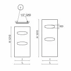 Moderní designový hydraulický ocelový radiátor 6 měří až 1220 W - maska Viadurini