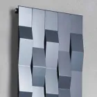 Ocelový nástěnný elektrický radiátor s moderním designem až do 1400 W - kámen Viadurini