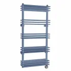 Moderní vertikální nástěnný designový elektrický radiátor do 700 W - police Viadurini