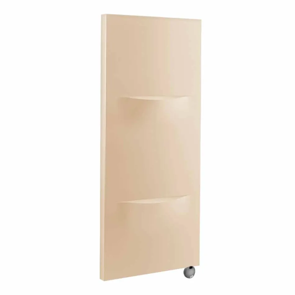 Vertikální elektrický radiátor v moderním ocelovém designu do 1000 W - řez Viadurini