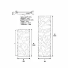 Vertikální designový hydraulický radiátor do 903 W - Flora Viadurini