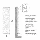 Vertikální designový hydraulický radiátor do 903 W - Flora Viadurini