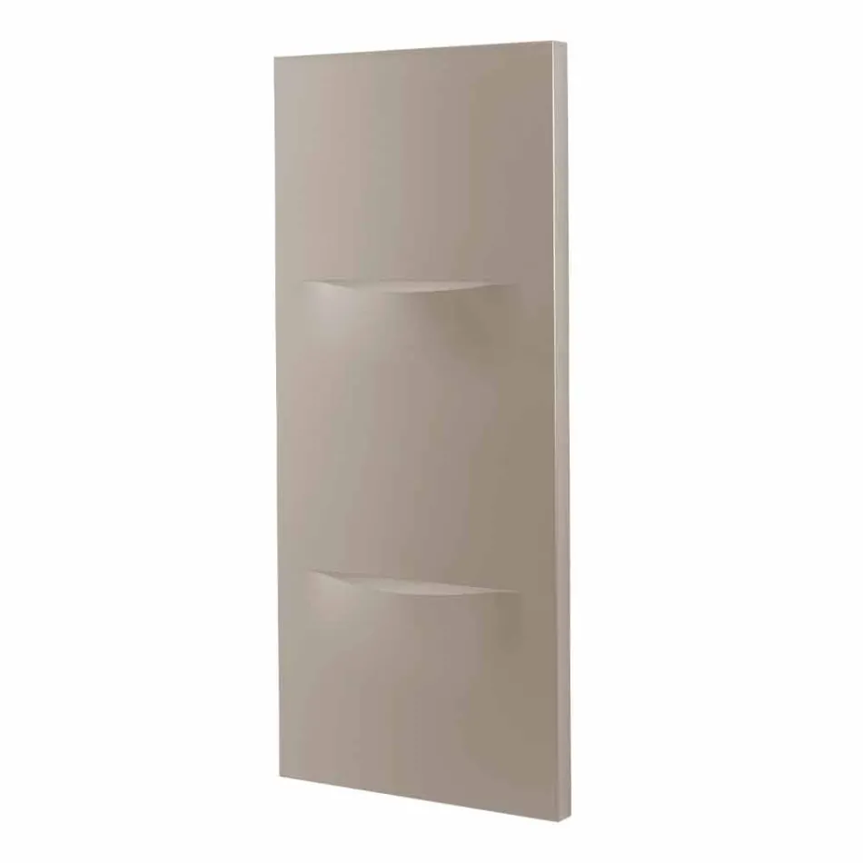 Vertikální hydraulický radiátor s moderním ocelovým designem do 850 W - řez Viadurini