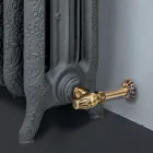 Hydraulický litinový radiátor se 3 sloupky zdobený - vanilin Viadurini