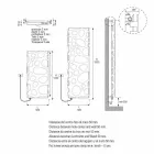 Moderní elektrický vertikální radiátor do 903 W - potápění Viadurini