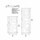 Moderní hydraulický vertikální designový radiátor do 903 W - potápění Viadurini