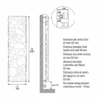 Moderní hydraulický vertikální designový radiátor do 903 W - potápění Viadurini