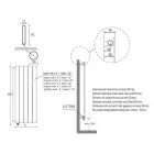 Elektrický designový radiátor Vertikální design stěny 1000 W - Picchio Viadurini