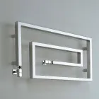 Chladič hydraulického chromované vyhřívané věšáky na ručníky Snake Scirocco H, design Viadurini