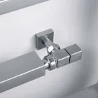 Chladič hydraulického chromované vyhřívané věšáky na ručníky Snake Scirocco H, design Viadurini