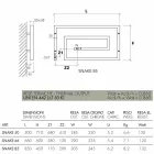 Chromovaný chromový radiátor Snake Scirocco H, provedení Viadurini