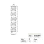 Chladič hydraulické konstrukce Lego od Scirocco H Viadurini