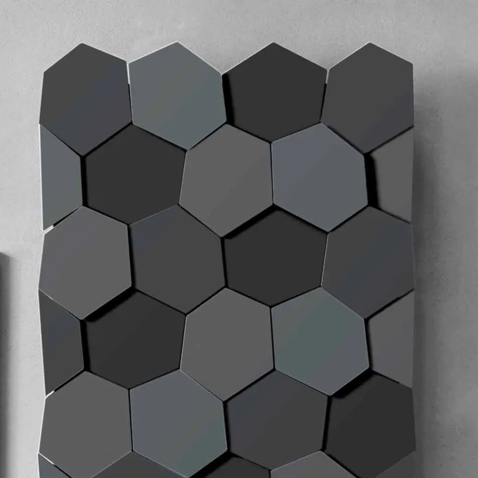 Moderní designový radiátor v ocelovém vertikálním provedení 834 Watt - med Viadurini