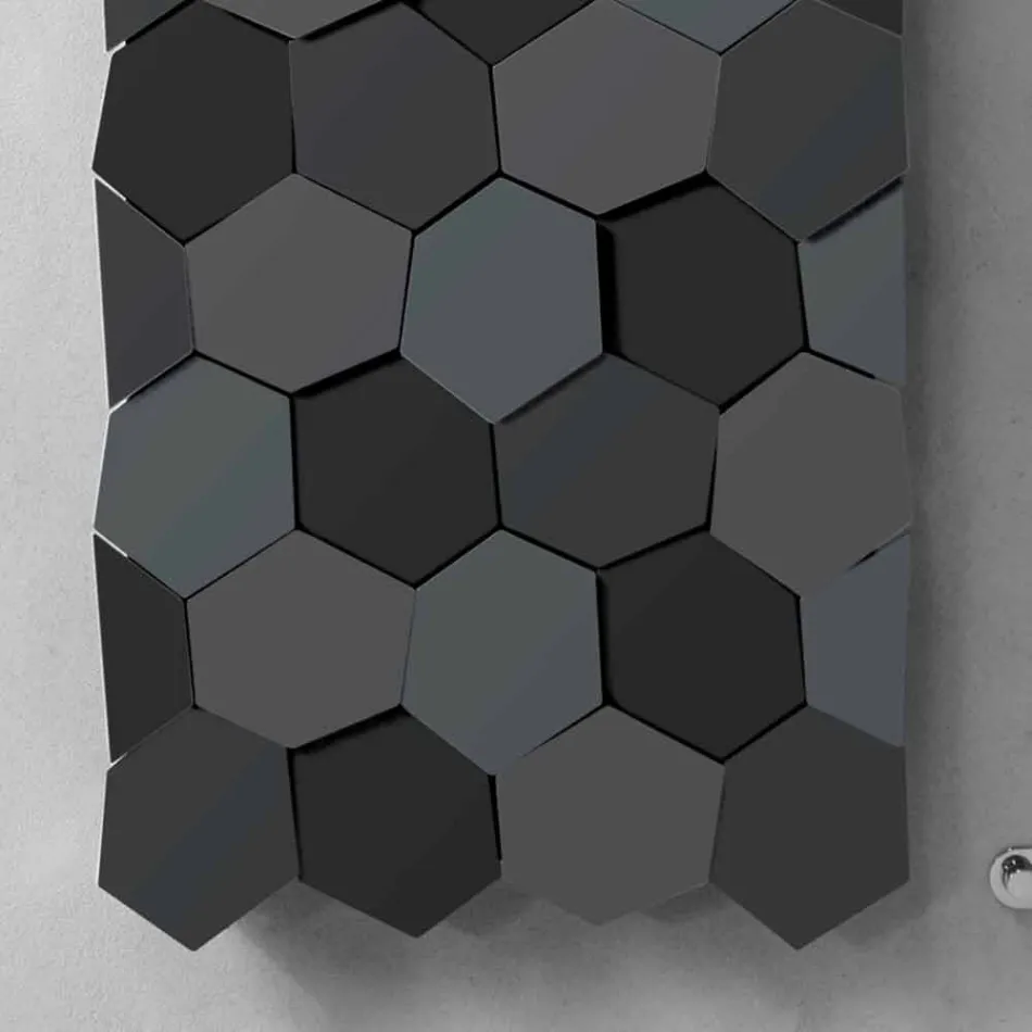 Moderní designový radiátor v ocelovém vertikálním provedení 834 Watt - med Viadurini