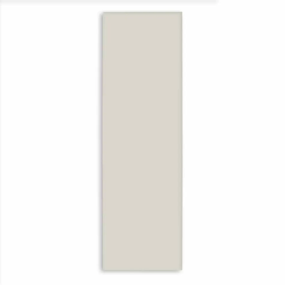 Vertikální designový radiátor ze šedavě bílé oceli do 839 W - led Viadurini